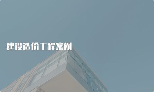 建设造价工程案例