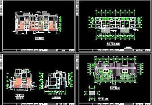 杭州精品排屋建筑施工图纸免费下载 别墅图纸