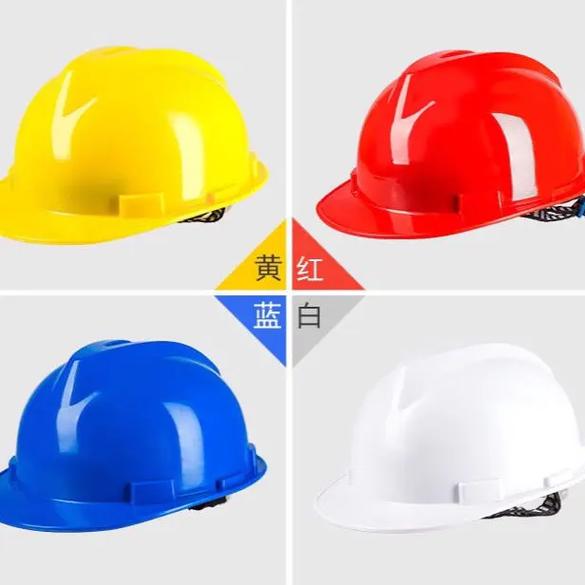 轻便工地安全帽建筑工程工厂劳保五金批发安全帽子防砸防晒定制# - 抖