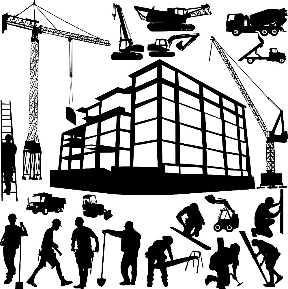 建筑工人矢量素材图片